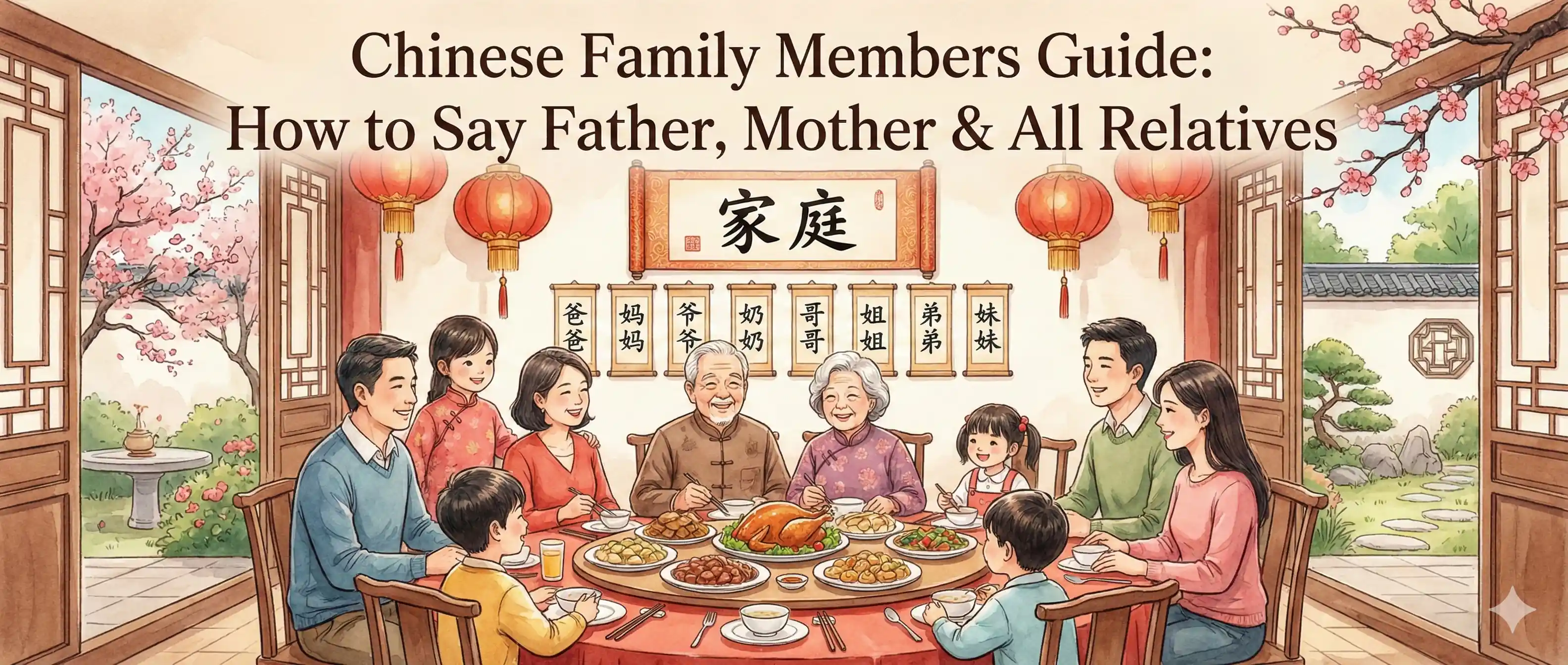 Chinese Family Members Guide: How to Say Father, Mother & All Relatives