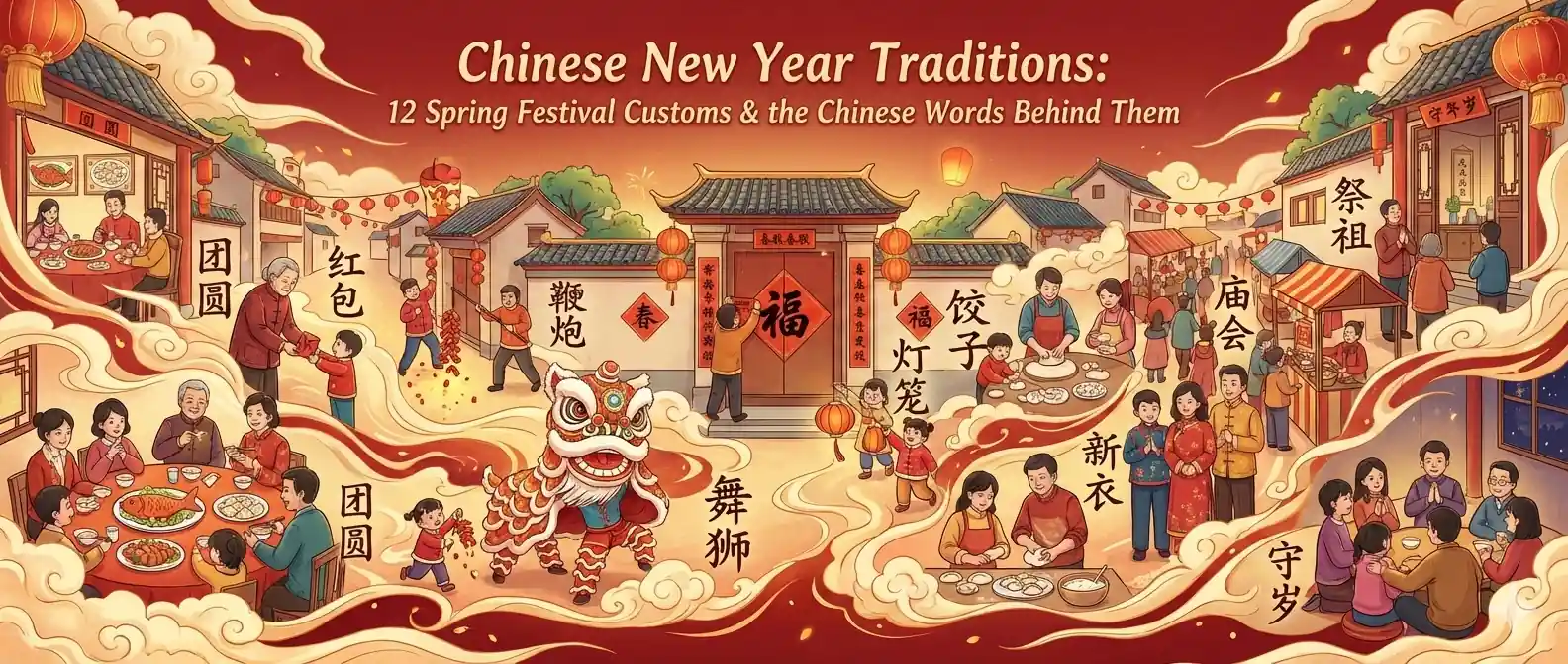 Chinese New Year Traditions: 12 Spring Festival Customs & the Chinese Words Behind Them
