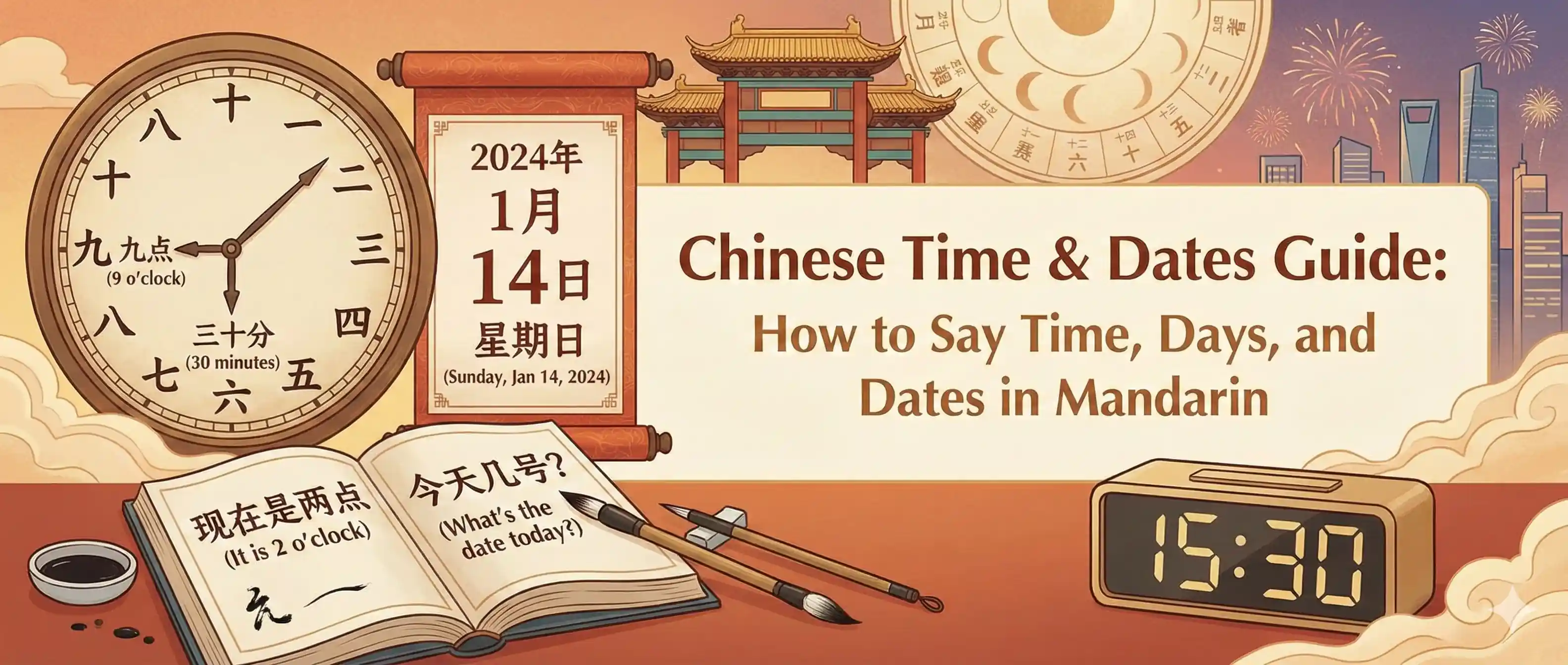 Chinese Time & Dates Guide: How to Say Time, Days, and Dates in Mandarin