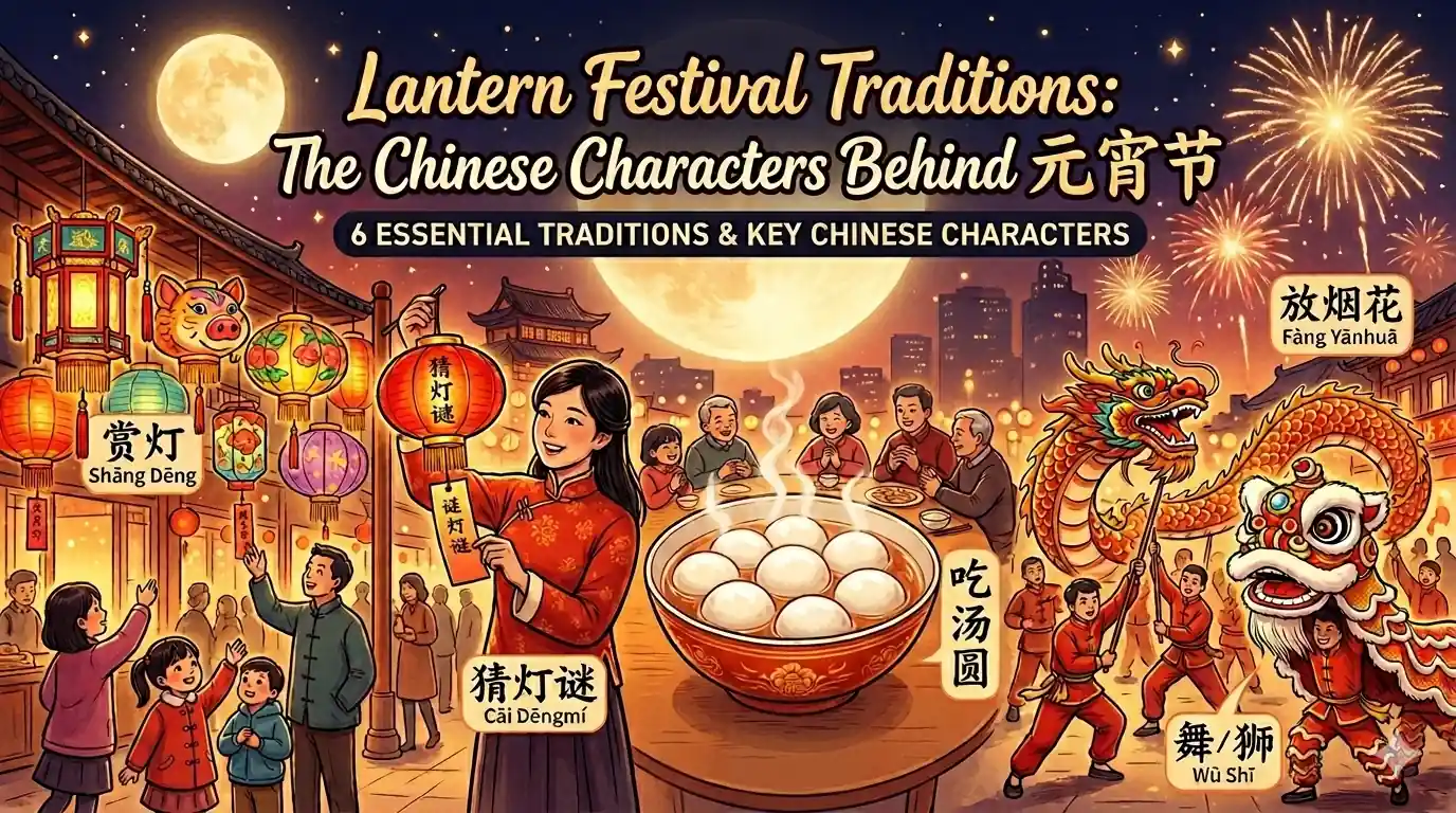 Lantern Festival Traditions: The Chinese Characters Behind 元宵节