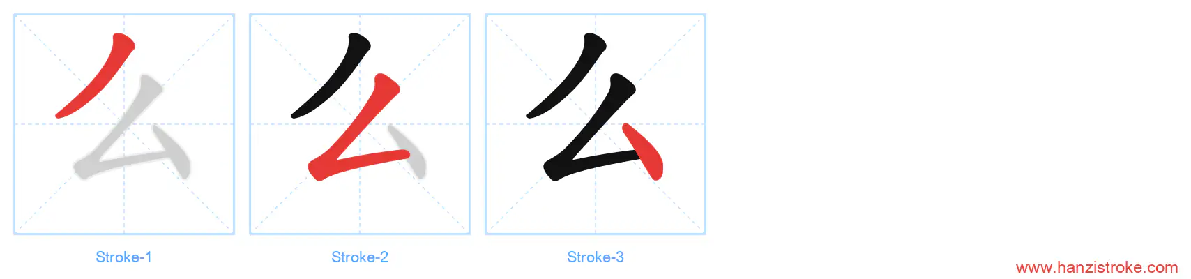 么 stroke order diagram