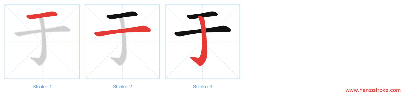 于 stroke order diagram
