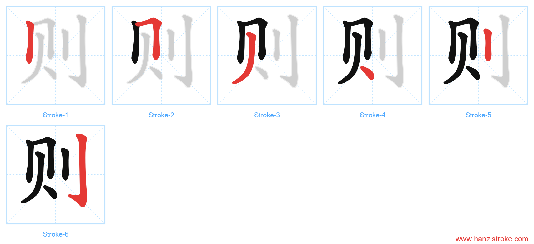 则 stroke order diagram