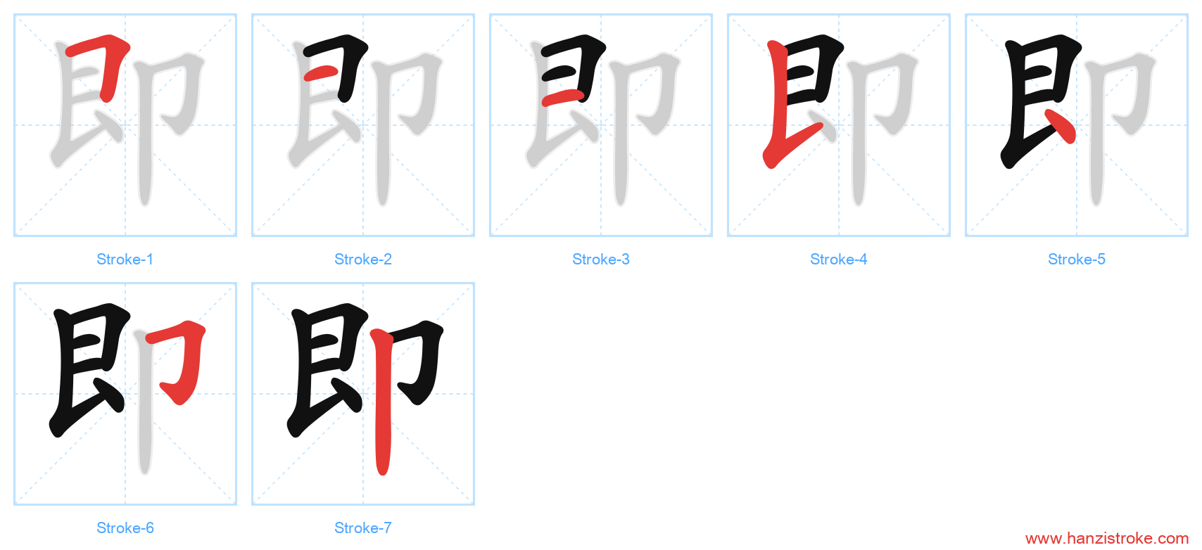 即 stroke order diagram