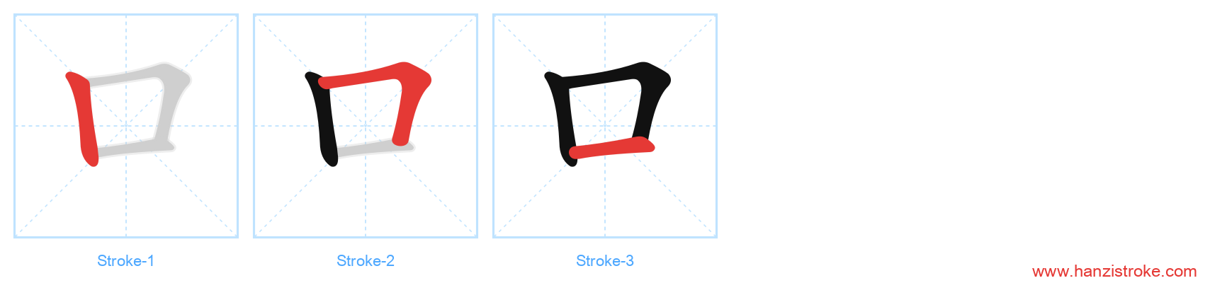 口 stroke order diagram