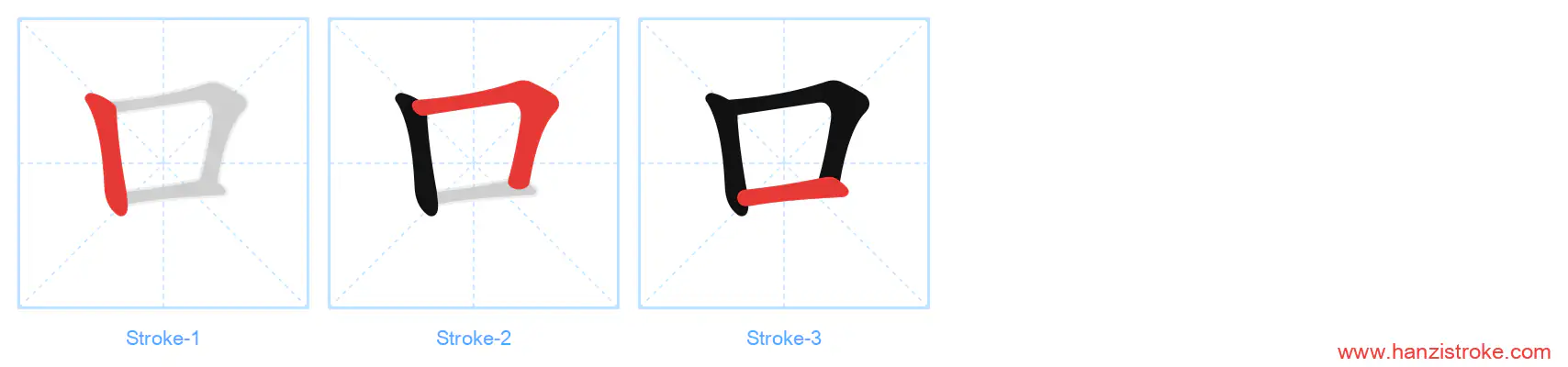 口 stroke order diagram