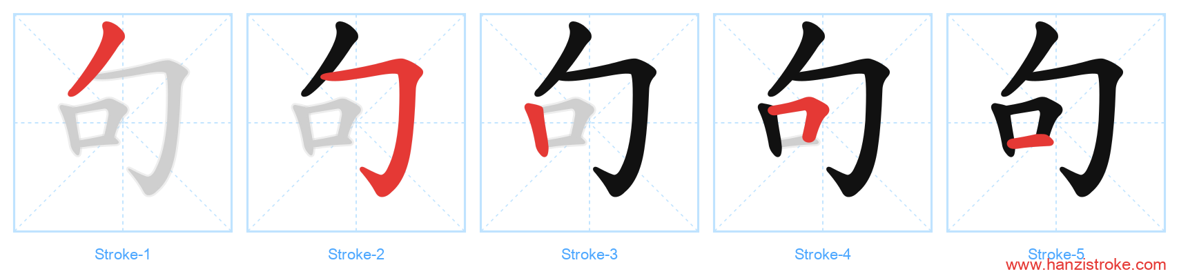句 stroke order diagram