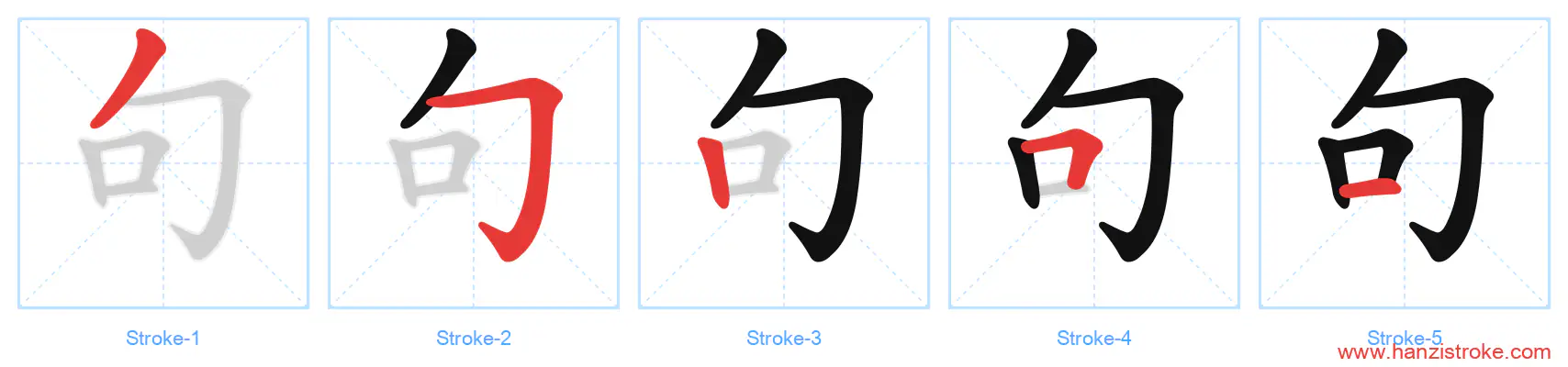 句 stroke order diagram