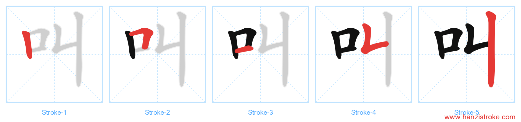 叫 stroke order diagram