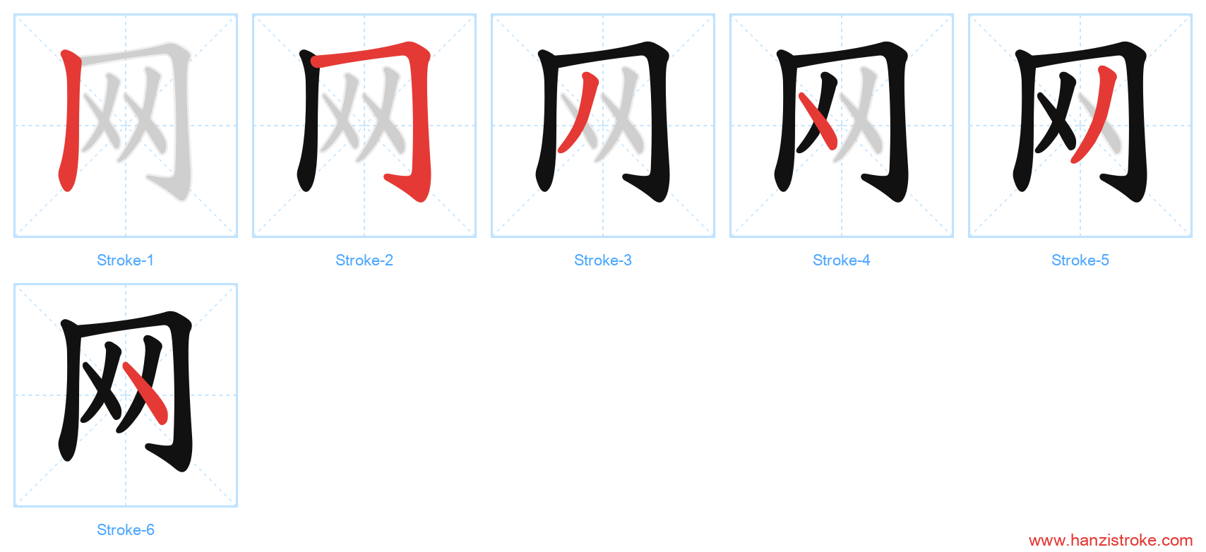 网 stroke order diagram