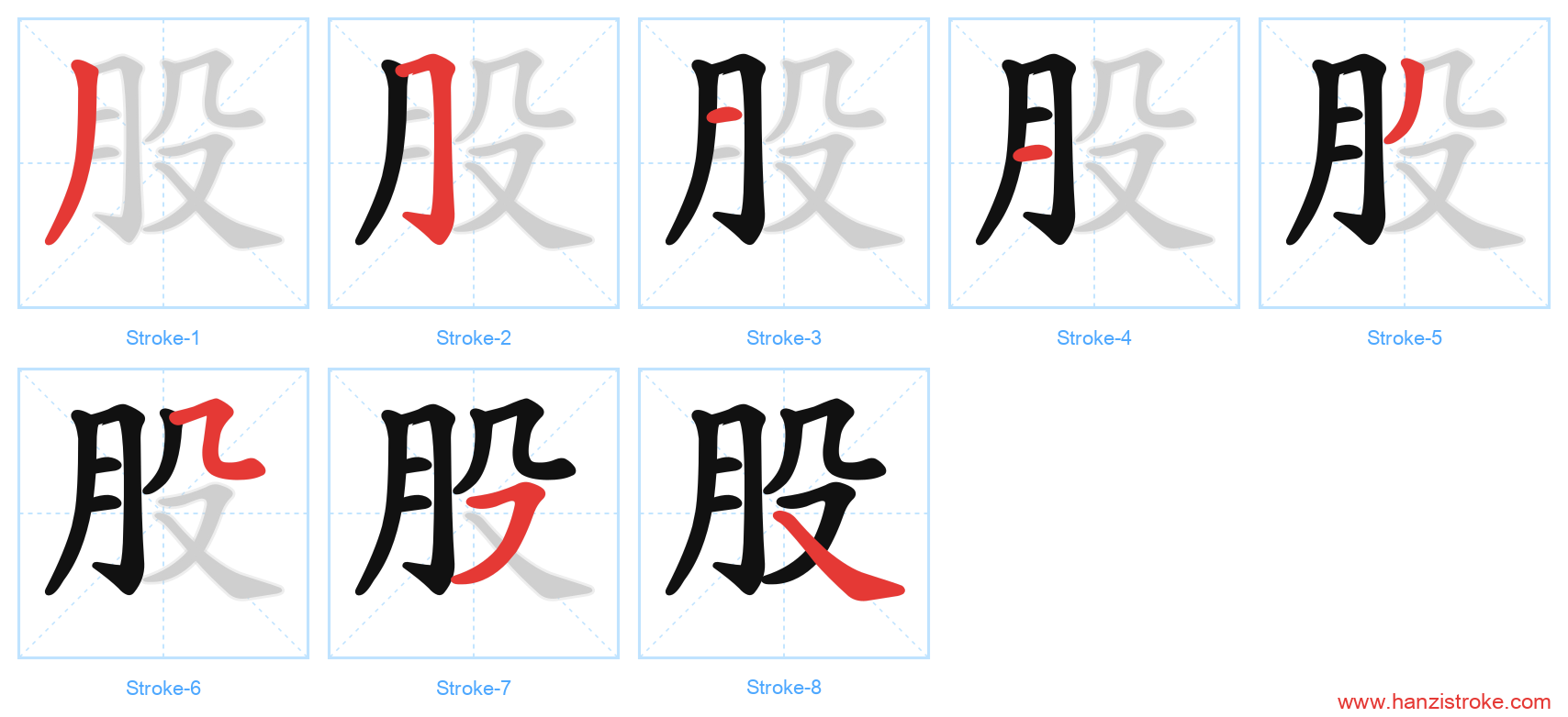 股 stroke order diagram