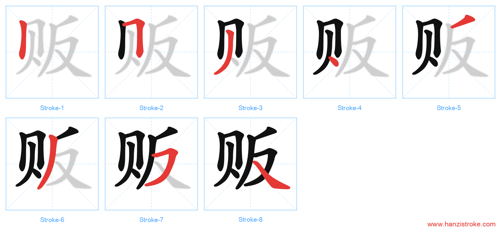 贩 stroke order diagram