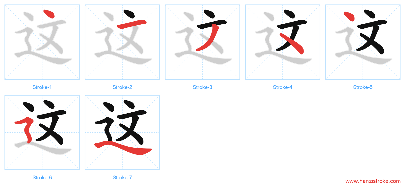 这 stroke order diagram